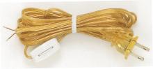 Satco Products Inc. 90/723 - 8 Ft. Cord Sets with Line Switches All Cord Sets - Molded Plug Tinned tips 3/4" Strip with